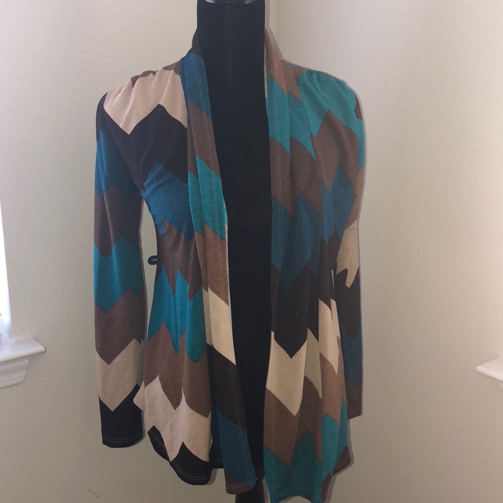 Multi-Colored Fall Cardigan - Picture 3 of 7